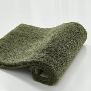 CozeCube Upgraded Shaggy Bath mat for Bathroom Non Slip 20" X 32", Super Soft Quick Dry Bath Rugs, Fluffy Plush Bathroom Rugs Machine Washable, Olive Green (1'8" x 2'8" (Rectangular))