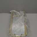 Sumnacon Napkin Holder,Glass Napkin Holder Table,Stylish Guest Towel Holder for Hand Towel Napkin,Rectangle Napkin Basket for Bathroom Toilet Kitchen Dining Table Counter,Gold