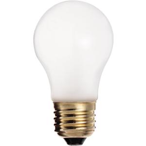 Satco S4881 130V Shatterproof Medium Base 40-Watt A15 Light Bulb, Frosted