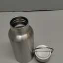 Stainless Steel Vacuum Insulated Water Bottle 34/25/20/17/12oz 18/8 for Hot and Cold Drinks, Double Walled, Leak Proof (Silver(12oz)) (11.8 Ounces)