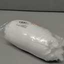 MEGO Pack of 2 Fluffy Faux Rabbit Fur Pillowcases, Ivory Striped Plush Fuzzy Bed Pillow Cases with Zipper, Farmhouse Shaggy Furry Ribbed Long Pillow Covers for Kids Teens Adults 20x26, Standard, Beige