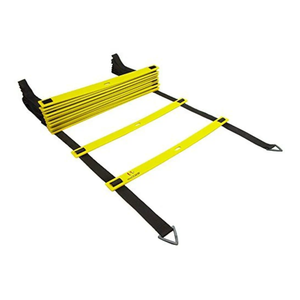 Mantra sports Adjustable Agility Ladder for Soccer, Speed, Football, Fitness with Carry Bag, Yellow