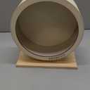 9in Silent Hamster Wheel with 2 Natural Chew Toys - Wooden Exercise Wheel with Removable Track, Quiet Spinner for Gerbils, Mice, Hamsters,Mouse,Syrian Hamster(9in)