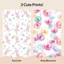 The Honest Company Comfort Dry Disposable Daytime Diapers for Sensitive Skin, Hypoallergenic, Rose Blossom + Tutu Cute, Club Box Size 1 (8-14 lbs), 78 Count