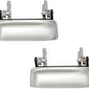 All Metal Exterior Door Handle Set Chrome, Compatible with 1998-2011 Ford Ranger, 2001-2010 Mazda B2300 B3000 B4000, Outside Front Left Driver & Right Passenger | Replaces# 2L5Z1022404BAA MA1310118