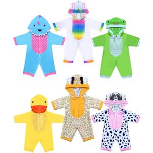 Doll Clothes,12 inch Baby Doll Clothes[6 Sets Animal Styling ] for 10/ 11 /12 inch Baby Dolls