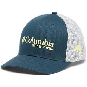 Columbia Sportswear PFG Mesh Ballcap (Large-X-Large, Midnight Teal/Cool Grey)