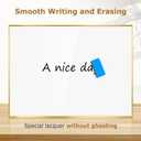 Magnetic Whiteboard, 36"x24" Gold Aluminum Frame Dry Erase White Board for Wall, Large Wipe Board with 6 Magnets, 4 Markers & 1 Eraser for Home and Office