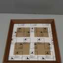 CAIYOULE for Polaroid Picture Frame for i-Type/600/OneStep+/Now/Instant Wide 400/300/210 Photo Camera Film for 3.4 x 4.3 Inch 4 Photos Display Frame -Brown