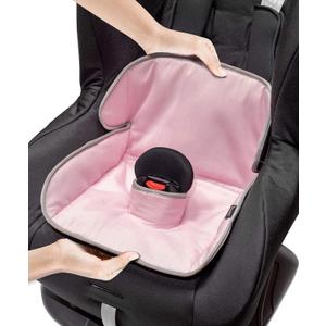Lynmark Potty Training Car Seat Protector Cover - Waterproof Soft Piddle Pads for Toddlers and Baby Carseat - Travel-Friendly Universal Washable Liner Mat for Spills, Nappy Leaks, Accidents - Pink