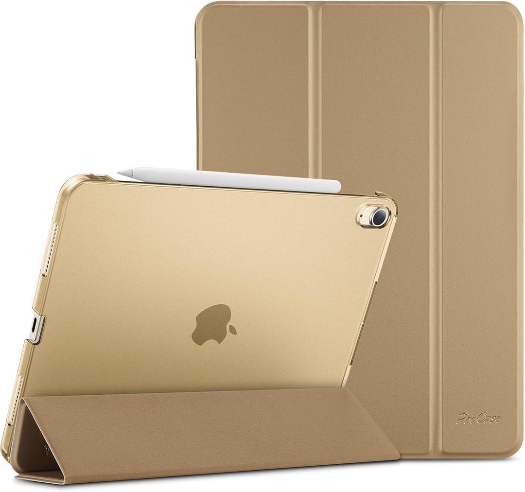 ProCase Smart Case for iPad Air 11-inch M3 M2 2025 2024/10.9 Air 5th 4th Generation 2022 2020, Protective Cover for Air 5 4 -Starlight
