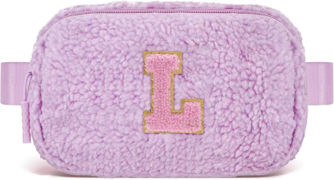 Uygafly Birthday Gift for Kids Teen Girls - Graduation Gifts for Girl,Personalized Fanny Pack Crossbody Bag Purse for Preppy - Gift for 6-10 Year Old Girls - L,Lavender