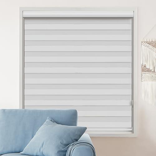 Home Goods Made in USA Custom-Cut Size Zebra Blinds for Indoor Windows Light Filtering & Room Darkening Shades Roller Shades Patio Glass Patio Door Blinds