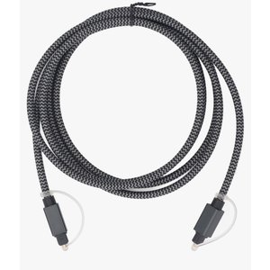 Digital Optical Audible Cable Square Port SPDIF Output Fiber Optic Connection Cord for Soundbar TV Speaker 1.8 Meter
