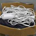 Easthome King Size Heated Mattress Pad - Quilted Zone Heating Electric Mattress Pad Cover Dual Controllers 6 Heat Setting, 1-10h Auto Shut Off, Machine Washable, Gray