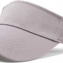 ANDICEQY Sport Sun Visor Hats Adjustable Empty Top Baseball Cap Cotton Ball Caps for Women and Men (6 3/8, Dark Gray)