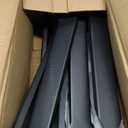 Fence Post Repair Kit, Thickened Heavy Duty Fence Post Anchor Stakes for Repair Tilted, Broken Wood Posts Support (Black, 8 Pack)