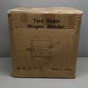 Wagon Stroller for 2 Kids, Baby Wagon Outdoor with Canopy, Collapsible with 5-Point Harnesses, Adjustable Handle & Pull Bar for Infants and Toddlers