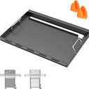 SafBbcue Full Size Griddle Insert for Weber Spirit 400 Series Flat Top Grills, Carbon Steel Griddle Insert for Weber Spirit E425/435 EP425/435 SP425/435 EX425 EPX435 Grill Replacement Parts, Non-stick