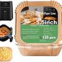 2 QT Air Fryer Liners for CHEFMAN 2 Qt Mini Air Fryer, Air Fryer Liners Disposable Small 2 qt 2.6qt, Small AirFryer Liners, DASH Air Fryer Liners (5.5 Inch Square)