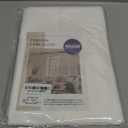 MIULEE 2 Panels Solid Color White Sheer Window Curtains Elegant Window Voile Panels/Drapes/Treatment for Bedroom Living Room (54X108 Inches White)