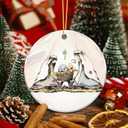 2 x Nativity Scene Ornament 2025  Holy Family Ornament  Mary Joseph Baby Jesus Keepsake  Christian Religious Christmas Dcor  Inspirational Faith Gift for Believers, Church, Family, Friends