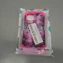 Miqala Compatible with iPhone 13 Case,iPhone 14 Case,Glow in The Dark Three Layer Heavy Duty Shockproof Hard Plastic Bumper+Soft Silicone Protective Case for iPhone 13/14 6.1 inch,All Purple