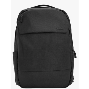 Incase Crosstown Backpack – 20L Everyday Laptop Backpack for Work, Travel – 16" Faux Fur Laptop Sleeve, External Front Pocket, Water Bottle Pockets, Travel Pass Through - Black