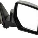 Side View Mirror Fits for Jeep Patriot 2007-2013.Black Power Adjustment(Glass) Manual Folding Passenger Side
