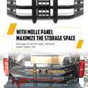 Upgraded Truck Bed Extender Fit for Ford F-150 F150 2015-2026 & Toyota Tundra 2007-2026 & Nissan Titan 2016-2024 Aluminum Tailgate Extender, with Molle Panel and Flagpole Bracket