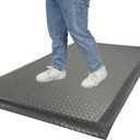 Nisorpa Anti Fatigue Mats Industrial 2' x 5' Ergonomic Standing Mat 15/16" Extra Thick Heavy Duty Commercial Diamond Plate Support Shop Floor Mat for Leg & Back Pain, Grey