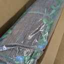 Expandable Fence Privacy Screen Wood Privacy Pence with Silk Orchids & Leaves Decorative Screen for Yard, Garden, Wall, Window