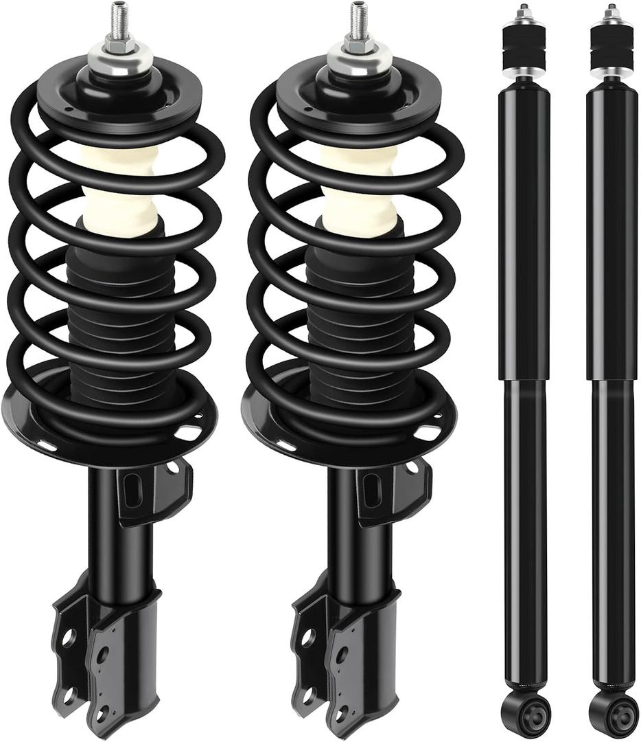 SCITOO Front Rear Complete Struts Shock Absorber for Prius C 2012-2015 | Automotive Replacement Struts and Shock Absorber Assembly 172289 343442 - Set of 4
