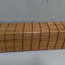 LazBlinds No Drill Bamboo Roman Shades, 31" W x 48" H, Malay Umber