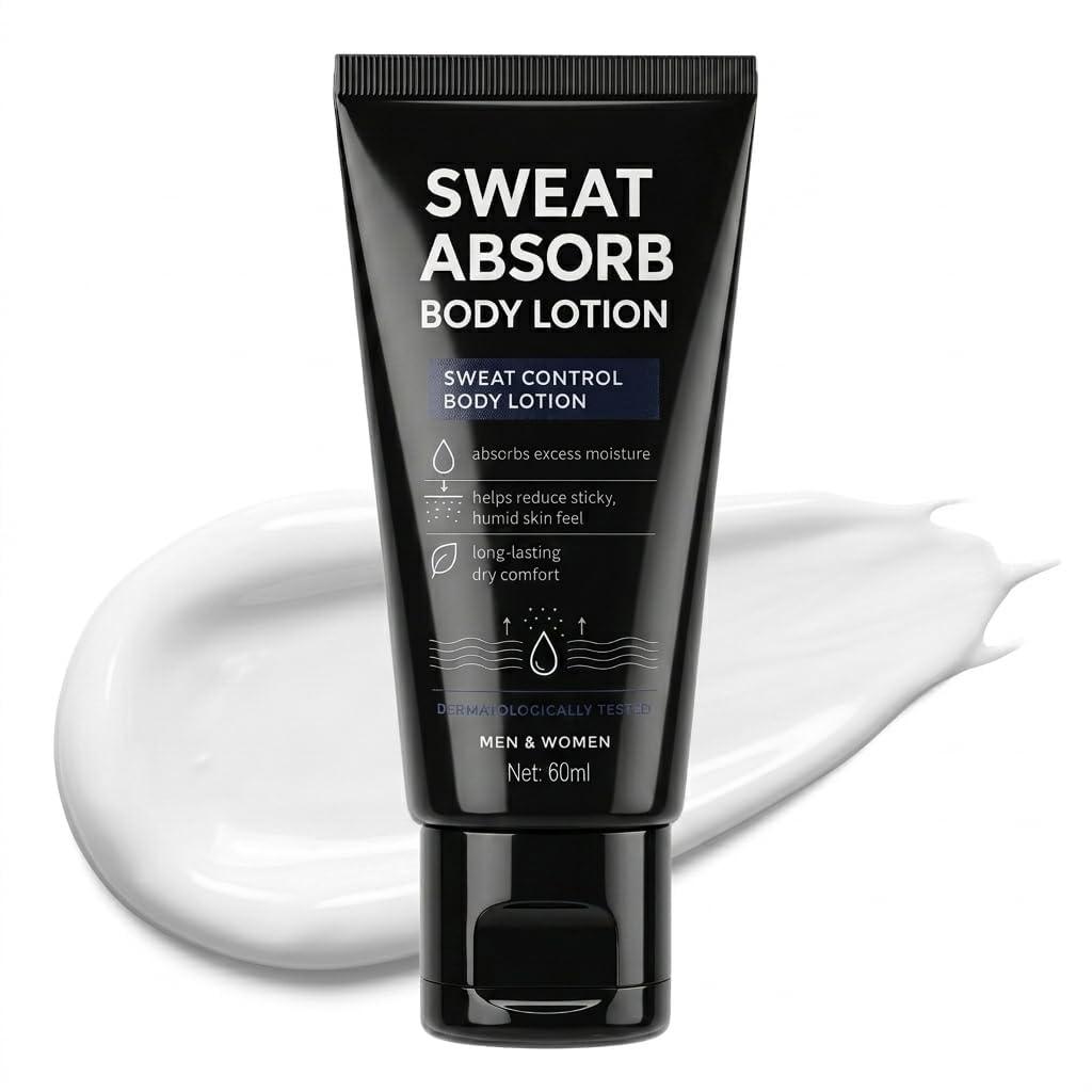 Face Antiperspirant Sweat Block for Forehead, Scalp, Cheeks & Upper Lip, Long-Lasting Face Sweat Blocker with Natural Moisturizers, Suitable for Men & Women, 60ml