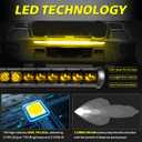 40 Inch Single Row Amber LED Light Bar with Wiring Kit and Cover