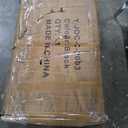 Black 6 Drawer Dresser for Bedroom, 15.3" D x 47.2" W x 32.3" H in Simply Modern Chest of Drawers, Wood Storage Double Dresser with Deep Drawers for Living Room, Hallway Entryway, Black