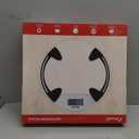 Escali Digital Glass Bath Scale for Body Weight, Bathroom Body Scale, High Capacity of 400 lb, Battery Included, Clear Round Platform