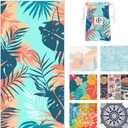 Microfiber Beach Towels - Soft & Lightweight - Absorbent, Quick Dry, Sand Free - Perfect for Beach, Pool, Travel, Camping, Picnic, Yoga - Matching Travel Bag - XL - Tropical Breeze (Extra Large (71''L x 35''W))