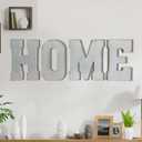ABELOTS Large Wood Letter Distressed White Wash Alphabet Wall Dcor Monogram Letter Alphabet Letters Free Standing Letters Wall Letters (A)