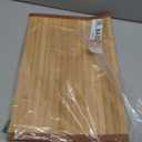 Queensell Bamboo Bathroom Accessories Area Rug & Mat Light Brown, 17" x 24" Runner