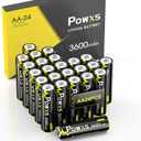 POWXS AA Lithium Batteries 24 Pack, 1.5V 3600mAh Ultra-Long Lasting Batteries - 25-Year Shelf Life, Eco-Friendly, Safe & Leak-ProofNon-Rechargeable
