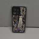 DEENAKIN for iPhone 14 Pro Max Case Cute, Aesthetic Floral Hard Shell, Compatible with Magsafe, Trendy Unique Retro Western Coquette Protective Slim Phone Cover for Women Girls, Flower - Enchanted Ghost