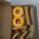 6PCS 1/2" G Female to 1/2" G Male Thread Brass Hex Extension Pipe Fitting, 25mm/30mm/40mm/50mm/70mm/100mm Length, Longer Nipple Connector Adapter, 0.5 Inch