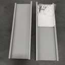 Floating Shelves for Wall Decor, Wall Mounted Wood Storage Shelf for Bedroom, Living Room, Bathroom, Kitchen, Nursery, Display Picture Ledge Shelf with Lip Set of 2-14 Inches, Grey (13.6in)