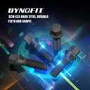 Dynofit M12x1.5 Lug Bolts Compaible with BMW, 45mm Shank Extended Aftermarket ET Wheel Bolts for E82 E88 E91 E92 E93, 12x1.5 Conical Seat Shiny Extended Wheel Studs for 20mm Spacer