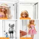 Barbie Doll Display Case, Acrylic Display Case with Magnetic Door, Dustproof Clear Storage Organizer Box for Barbie Action Figures, Lego Models & Collectible Dolls, 10.6x5.1x14inch