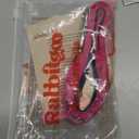 Rabbitgoo Dog Harness Small Sized and Leash Set, Step-in Breathable Pet Harness, Soft Walking Reflective Puppy Vest for Small Dogs, Black & Rose Red, S (Chest: 15.1 - 16.5")