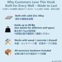 Swivel Swag Hooks for Ceiling Hanging - Heavy Duty Ceiling Hangers for Plants & Lights - Zinc Bolt Hook Installation for Cavity Wall Fixing (White 4 Pack)