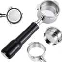 54mm Bottomless Portafilter Compatible with Breville BES870/ 878/880/ 840/500 - Premium 3-Ear Espresso Accessory for Home & Pro